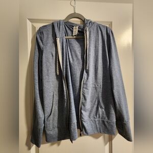 Blue Zip-Up Hoodie